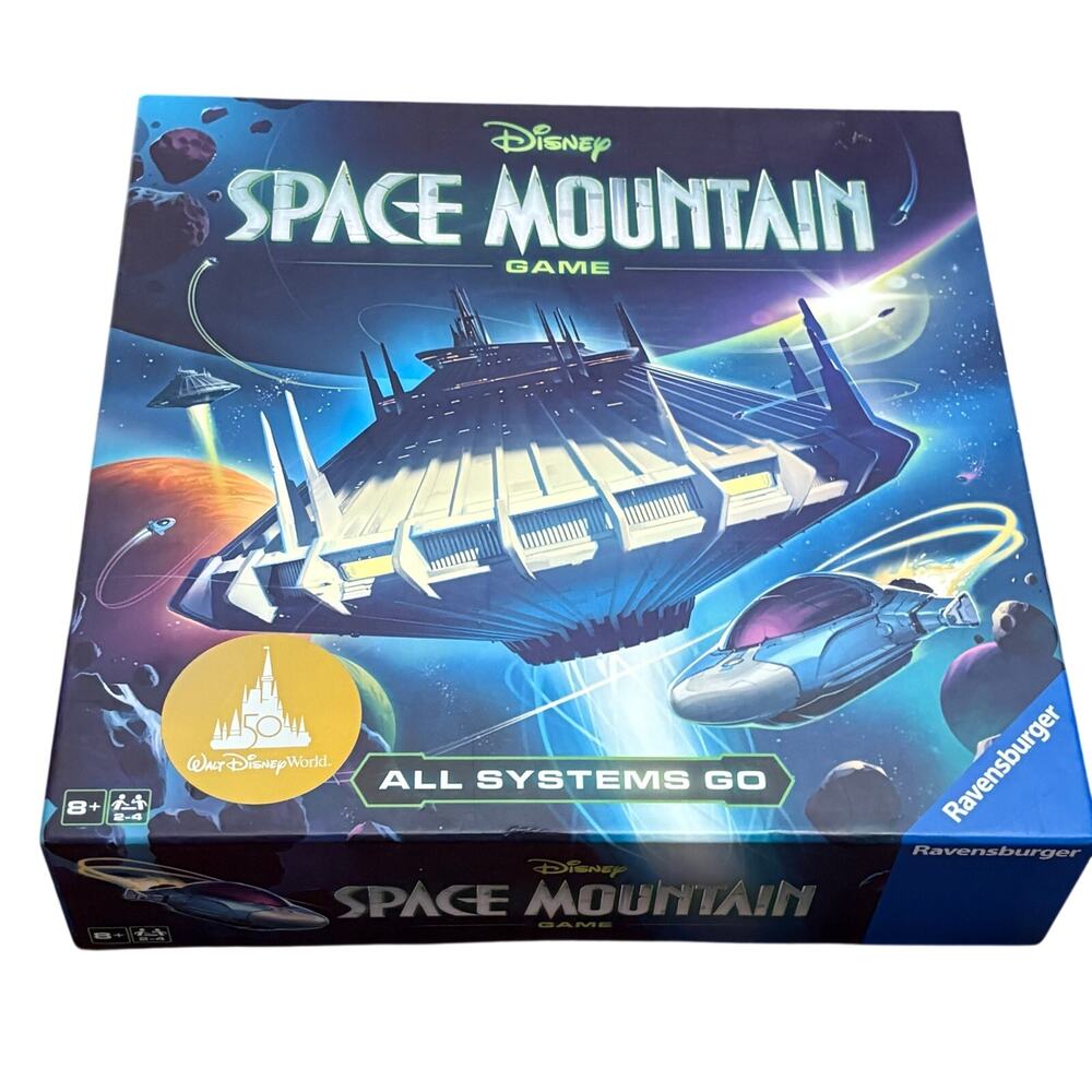 Ravensburger Disney Parks Space Mountain All Systems Go Board Game New 8+